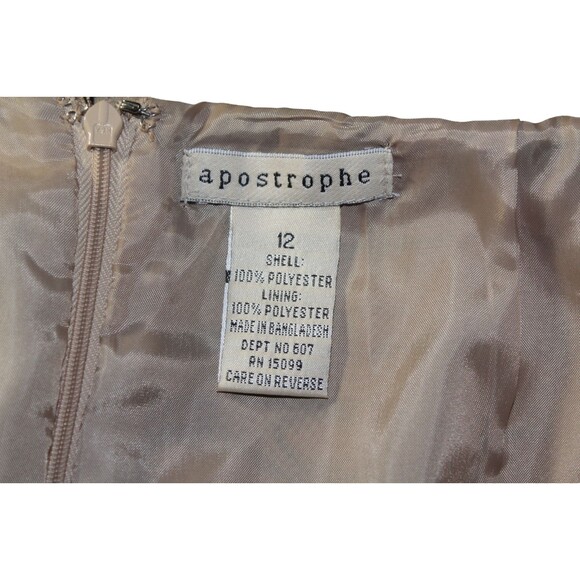 Apostrophe Knee-Length  A-Line Faux Fur Skirt Animal Print Back Zip Sz 12 - Picture 5 of 5